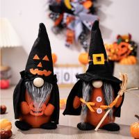 Halloween Gnome Creative Faceless Doll Halloween Spider Witch Hat Elf Doll Ornament Dwarf Cute Dwarf