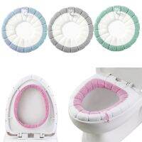 【LZ】卍✺✥  Plush Toilet Seat Almofada Cover bonito tricô Handle Universal Quente