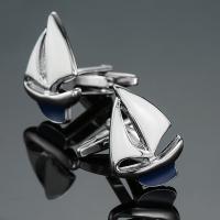 High quality sailboat Cufflinks new fashion jewelry brand Cufflinks men 39;s wedding shirt clothing badge pin gift
