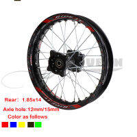 Dirt Pit Bike 14นิ้วล้อหลัง1.85X14สำหรับ KAYO BSE Apollo Xmotos CRF50 CRF70 KLX110 TTR110 125 140 160cc MX อะไหล่