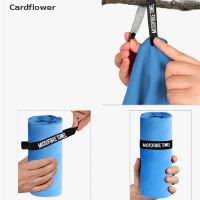 Cardflower ผ้าขนหนูไมโครไฟเบอร์ แห้งเร็ว สําหรับอาบน้ํา เล่นกีฬา เข้ายิม ท่องเที่ยว ว่ายน้ํา ตั้งแคมป์ ชายหาด