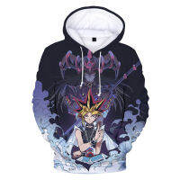 2023 NewAnime Yu-Gi-Oh! 3D พิมพ์เสื้อกันหนาวหมวกเสื้อชายหญิงแฟชั่น Hoodies สบายๆผู้ชายผู้หญิงฮิปฮอปสตรีเสื้อสวมหัวขนาดใหญ่