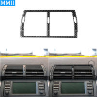 สำหรับ BMW X5 E53 2000-2006จริงคาร์บอนไฟเบอร์ Centeal เครื่องปรับอากาศ Vent ตัดปกรถจัดแต่งทรงผม O Utlet ตกแต่งสติ๊กเกอร์