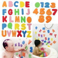 36ชิ้นเซ็ตตัวอักษรและตัวเลขตัวอักษรรัสเซีย Bath Puzzle Soft EVA ตัวเลขเด็กของเล่นเด็ก Early การศึกษาของเล่นเครื่องมือ Bath Toy