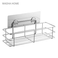 1/2pcs Stainless Steel Bathroom Storage Shelf Kitchen Bathroom Toilet Wall Hanging Drainer Storage Rack Organizer Tray Rack Bathroom Counter Storage