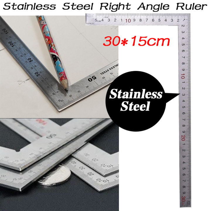 1pc Metal Steel Square Set 90 Degree Angle Metric Try Mitre Square