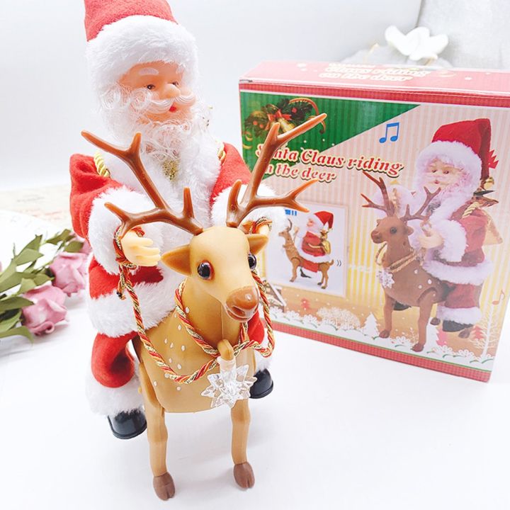 carcool-ของขวัญคริสต์มาสซานตาคลอสของเล่นคริสต์มาสห้างสรรพสินค้าตกแต่งของขวัญเด็กของเล่นเด็กไฟฟ้า