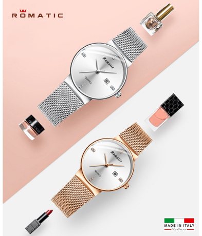 Đồng hồ nữ romatic rube italia - dây titanium sang trọng + tặng hộp & pin - đồng hồ nữđẹp, đồng hồ nữ hàn quốc, đồng hồ nữ cao cấp, đồng hồ nữ thể thao, đồng hồ nữ thời trang, đẹp, sang trọng, đẳng cấp bền 3