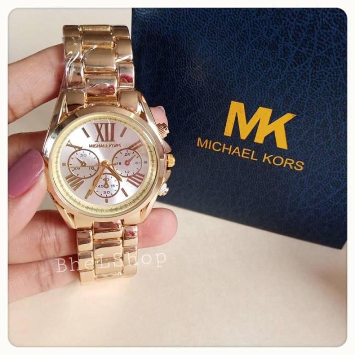Hot On Sale MICHAEL KORS Watch for Women Original Sale Gold MK Watch for  Women Authentic Pawnable Original Sale Gold Stainless Steel Ladies Watch  Relo for Women Relo for Girls Women Watch 
