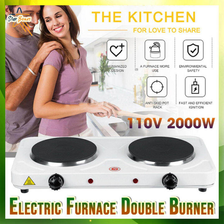 Furnace Double Burner Portable Electric Stove Double Burner 220V 2000W Lazada PH