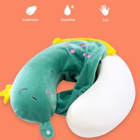 Cute Memory Foam Travel Pillow Cartoon Unicorn Dinosaur Totoro PILLOW FOR NECK Soft U-Shaped Travesseiro for Children/Adults