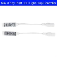 3Key DC 5V-12V-24V ไฟ LED RGB ควบคุมชุดเดรสทางการไดรเวอร์สำหรับ5050/3528/2835/5730/5630/3014แถบ LED แบบ SMD