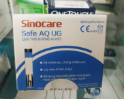 Combo 50 Que Thử Đường Huyết + 50 que Axit UricDùng Cho Máy Sinocare Safe