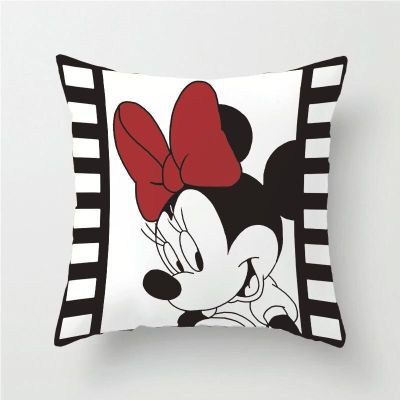 Disney Pillowcase Cushion Cover Mickey Minnie Mouse Pillow case Cartoon Boy Girl Couple Gift 45x45cm Dropshipping