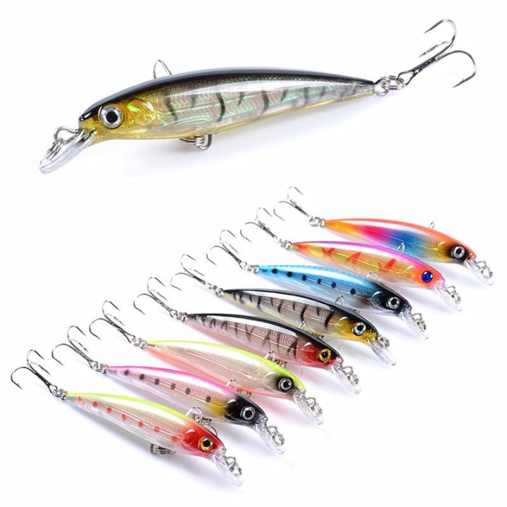 8-color Classic Laser Fishing Lure Minnow 8.5cm 7.2g Lure Bionic Bait 