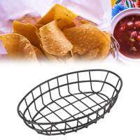 Fry Crisper Basket Food Grade 304 Stainless Steel Simple Style Easy Cleaning Light Mesh Snack Plate for Restaurant