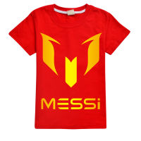 2-16Y เด็ก Messi S คอสเพลย์เสื้อกันหนาวเด็กทารกฤดูร้อนเสื้อผ้าเด็กวัยหัดเดินเสื้อลำลองเด็กแขนสั้นผ้าฝ้ายเสื้อยืด