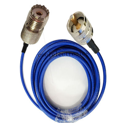 Blue Soft RG142 UHF pl259 Male to UHF SO239 Female RF Crimp Coax Pigtail Connector Cable 10/15/20/30/50CM 1/2/3/5/10M