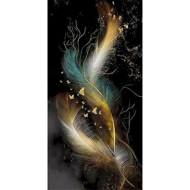 ruopoty-diy-painting-by-numbers-art-feather-handpainted-kits-drawing-canvas-oil-paint-for-painting-scenery-artwork-home-decors