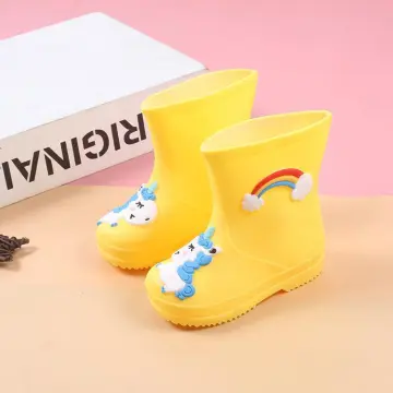 Girls rainbow rain on sale boots