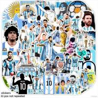 XP 50PCS Messi Argentina stickers FIFA World Cup Qatar 2022 Football champion sticker water cup pull rod box sticker PX