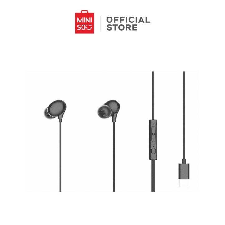 MINISO Type C In Ear Wired Earphones with Microphone Lazada PH