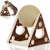 Cat Scratcher ของเล่น Sisal Scratching Ball ของเล่นสำหรับแมวบด Paws เล่นเกมเฟอร์นิเจอร์ป้องกันสวมใส่ Cat Supplies