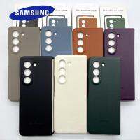 Samsung Galaxy Z พับได้5เคสหนังคุณภาพสูงป้องกันสัมผัสนุ่มเนียนเคส Galaxy หนังพับได้5 Fold5