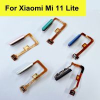 สําหรับ Xiaomi MI 11 Lite สายลายนิ้วมือ เซนเซอร์ ปุ่มโฮม ริบบิ้น Flex Cable สําหรับ Xiaomi Mi11 Lite Touch ID Cable