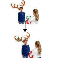 1 Set 33*88CM Christmas Decorate Antler Headband Toys Inflatable Antlers Game Supplies Art Elk Horn Deer PVC Head Ring