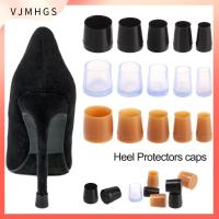 VJMHGS 1 pair มีประโยชน์ สวมใส่ได้ กันลื่น ส้นรองเท้า Antislip High Heeler Silencer Heel Protector ทรงกลม