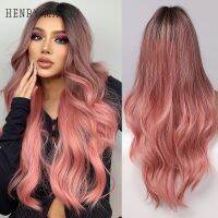 【CW】 Wavy Wig Synthetic Hair Wigs   Ombre Pink - Aliexpress