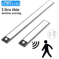 Zoyaloo LED 20/40CM Kitchen Ultra Thin Wardrobe Under Cabinet PIR Motion Sensor Light Cupboard LEDs Night light With Magnetic