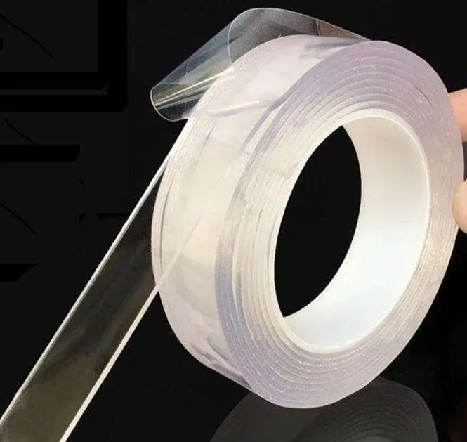 3 Meter Double Sided Adhesive Silicon Grip Gel Tape/Nano Tape for Walls