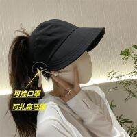 หมวก ผู้หญิงฤดูร้อน Ruth Sun Cap Sun Cap หน้ากาก Hollow Out Top หมวกชาวประมง หมวกแก๊ปเกาหลี S340