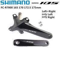 Shimano แขนข้อเหวี่ยง R7000 105ด้านขวาซ้ายขับ11สปีด165มม. 170มม. 172.5มม. 175มม. สำหรับ110BCD จักรยานเสือหมอบเหวี่ยงที่เก็บอุปกรณ์รถจักรยาน