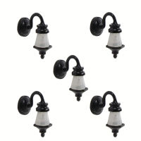 5pcs Model Railway Metal Lamppost Lamps Wall Lights OO HO Scale 6V New LYL046 light bulbs model building kit