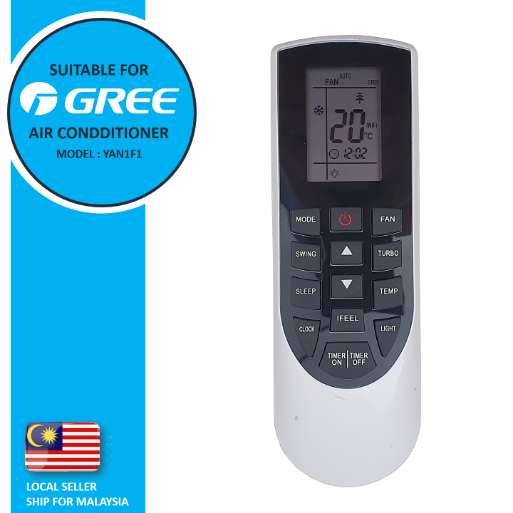 GREE Air Cond Aircond Air Conditioner Remote Control Replacement