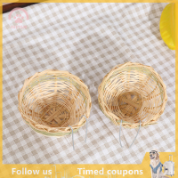 【SHZTGM】 6pcs handmade Bamboo BIRD breeding Nest Bed for parakeet คานารีฟินช์กลืน