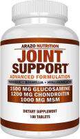 Glucosamine Chondroitin Turmeric Msm Boswellia - Joint Support Supplement for Relief 180 Tablets - Arazo Nutrition