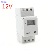 ?【Lowest price】Tirgat รีเลย์ควบคุมสวิตช์จับเวลาอิเล็กทรอนิกส์แบบ THC15A 220V 12V 24V 110V