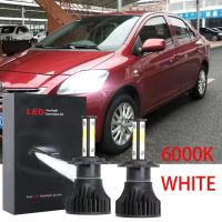 New หลอดไฟหน้ารถยนต์ LED 6000K สีขาว แบบเปลี่ยน สําหรับ TOYOT VIOS 2008 2009 2010 2011 2012 2013 (1 คู่)