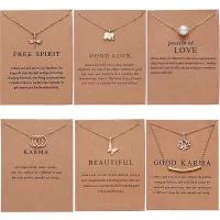 1PC Butterfly Elephant Pearl Of Love Gold-color Pendant Necklaces Clavicle Chains Butterfly Dragonfly Circle Necklace Fashion Necklace Women Jewelry
