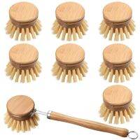 【YF】 Wooden Kitchen Dish Brush Natural Bamboo Scrub Cleaning for Room Supplies