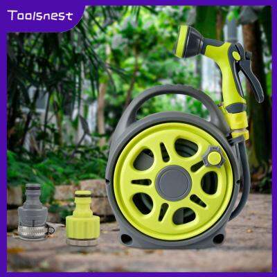 Toolsnest หัวฉีดม้วนท่อสวนแบบพกพา16เมตรสำหรับสัตว์เลี้ยงที่กำลังอาบน้ำ