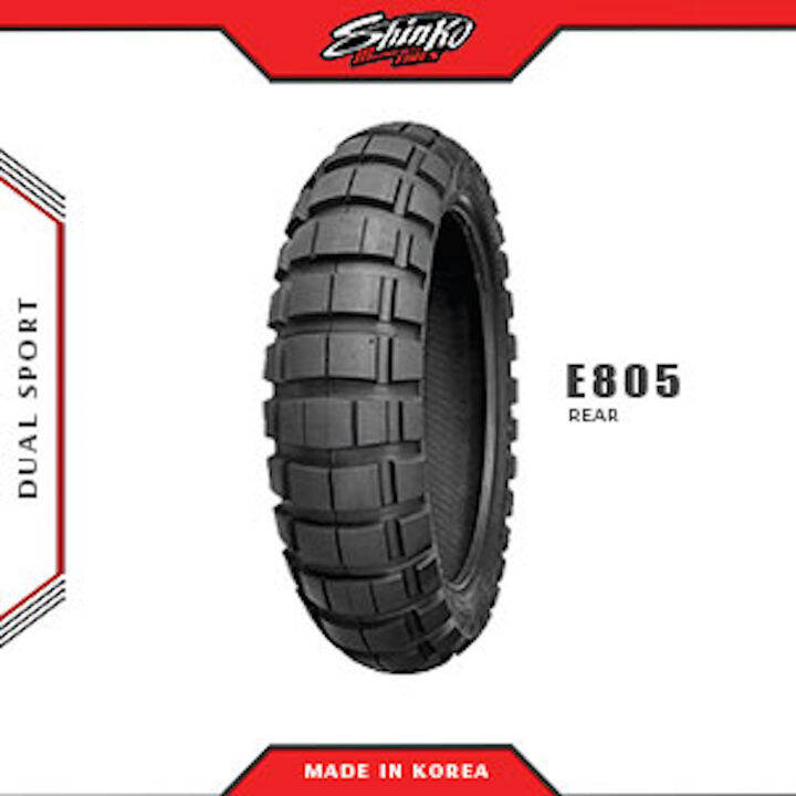 SHINKO MOTORCYCLE TIRES E805 170/60R17 Rear TL Lazada PH
