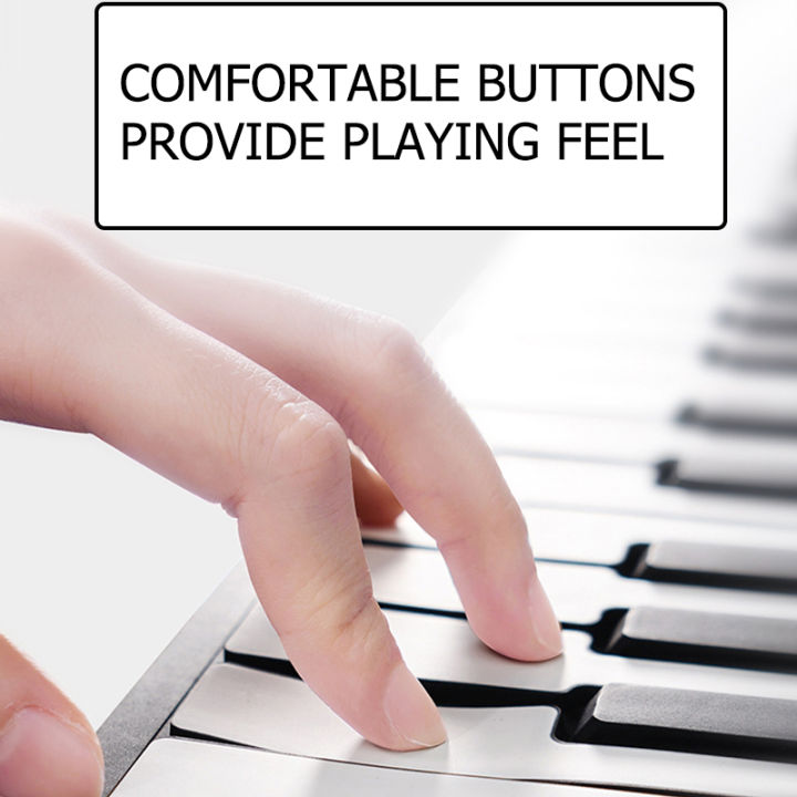 เปียโนซิลิโคน-เปียโนพกพา-พับได้-เปียโนพับได้-portable-foldable-piano-with-49-คีย์-61-คีย์-88คีย์-เปียโน