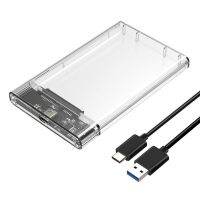 Mobile Hard Disk Box 2.5นิ้ว Mechanical Solid-State Transparent Type-C External HDD Case Sata To Usb3.1