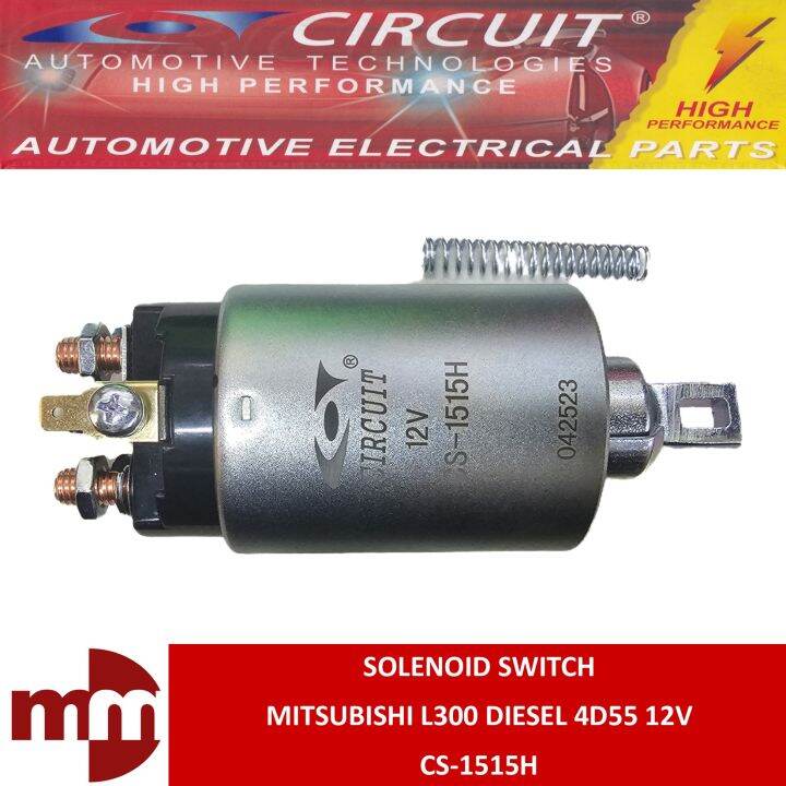 CIRCUIT Solenoid Switch for MITSUBISHI L300 DIESEL 4D55 12 VOLTS CS ...