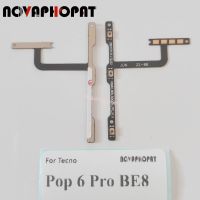 Novaphopat สําหรับ Tecno Pop 6 Pro BE8 Power On Off Volume Up Down Ribbon Power Button Flex Cable